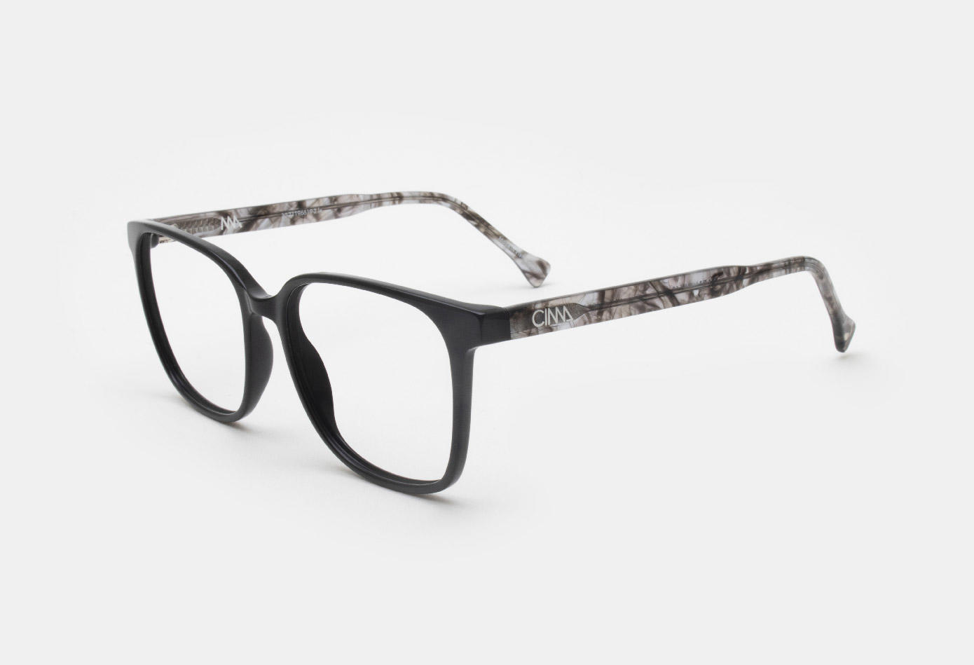 HARMONY 10 NEGRO BRILLO - TRAMA NEGRO GRIS Y BLANCO BRILLO